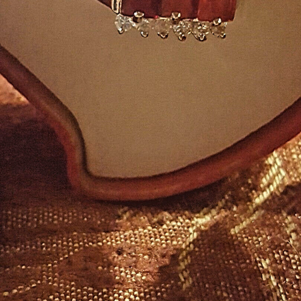 1.3 CT RUBY PRINCESS RING CZ costume jewlery beaut - Picture 4 of 4